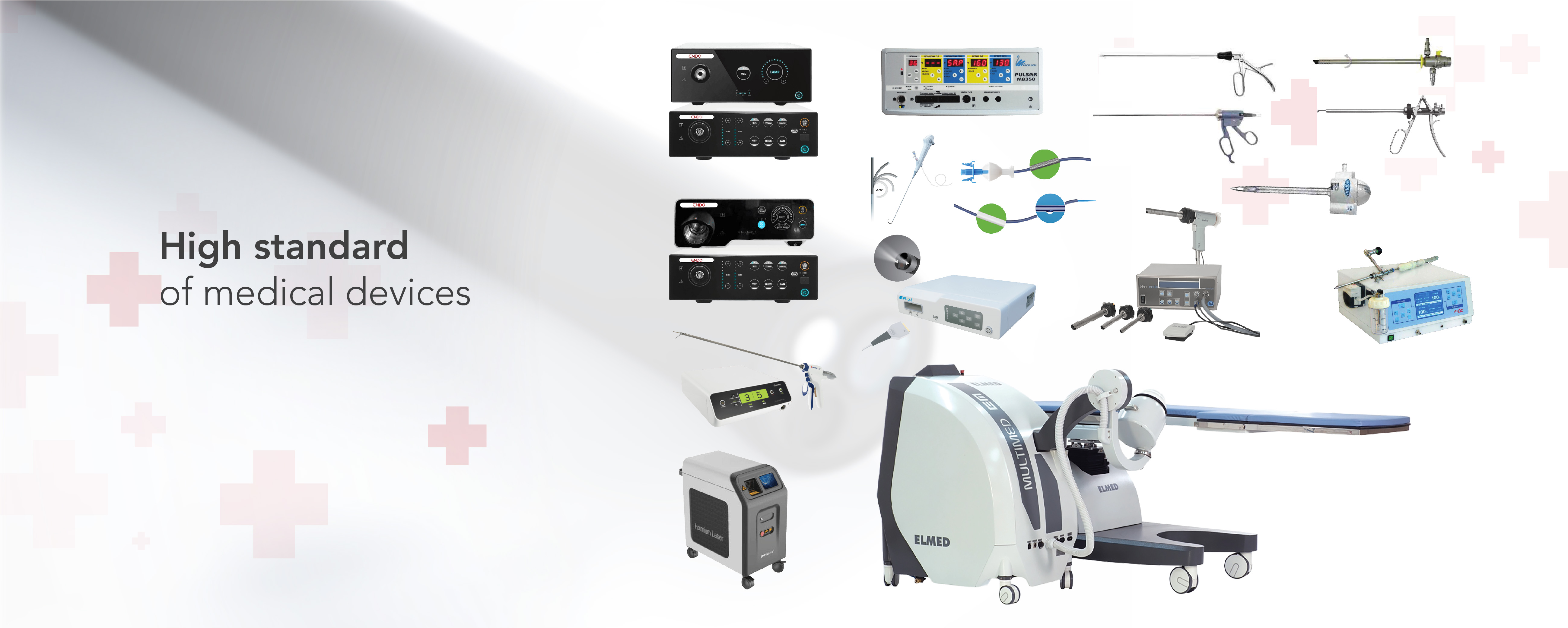 High standard medical devices from well-known brands.